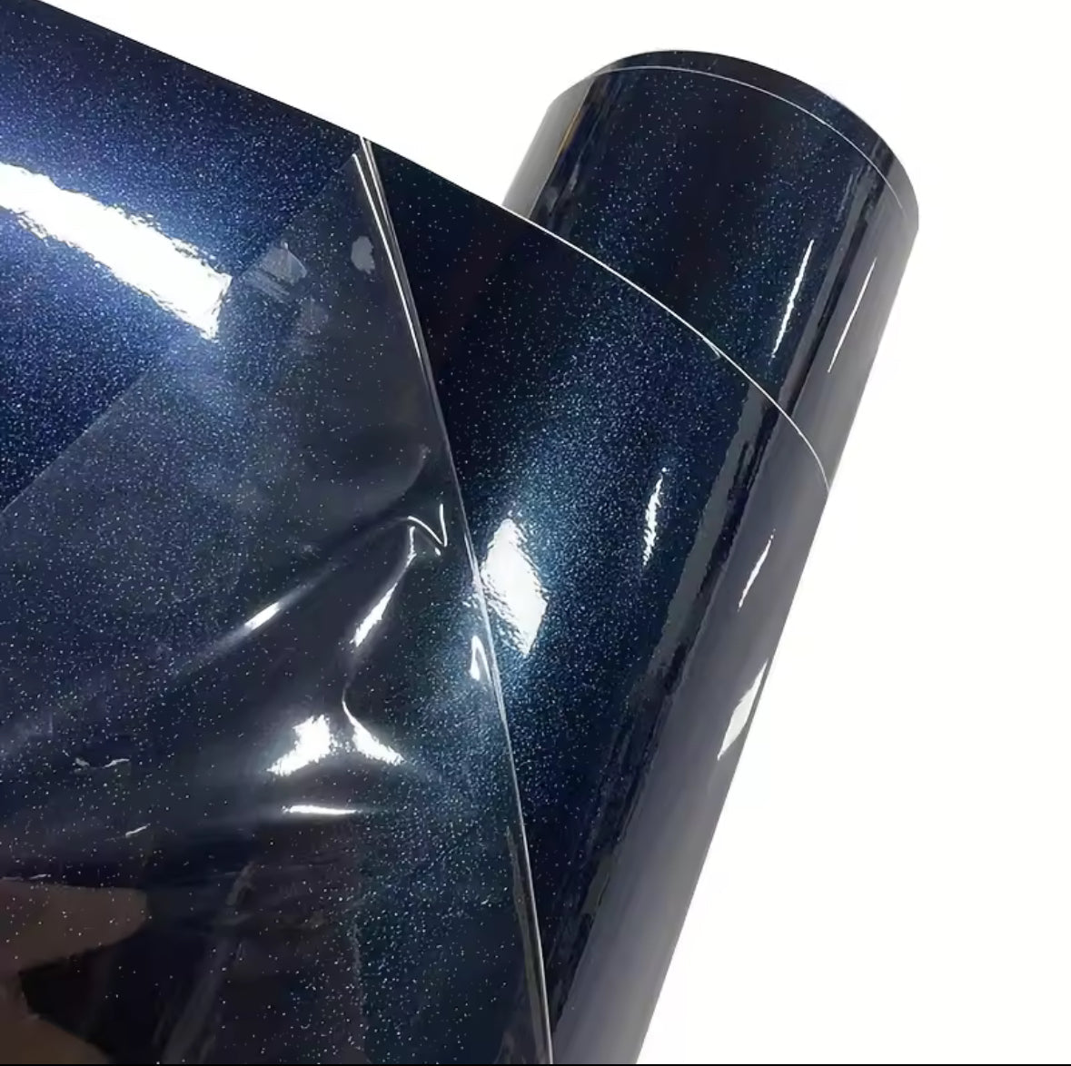 Sparkly Glossy Midnight Blue Wrap — product view 3