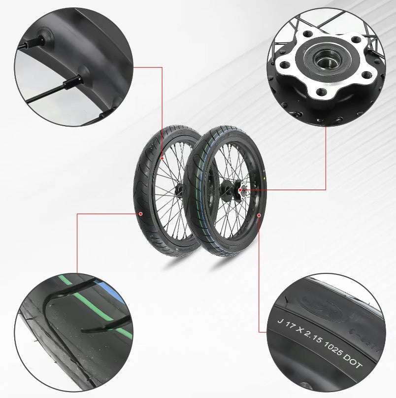 17-inch Supermoto Wheelset — product view 3