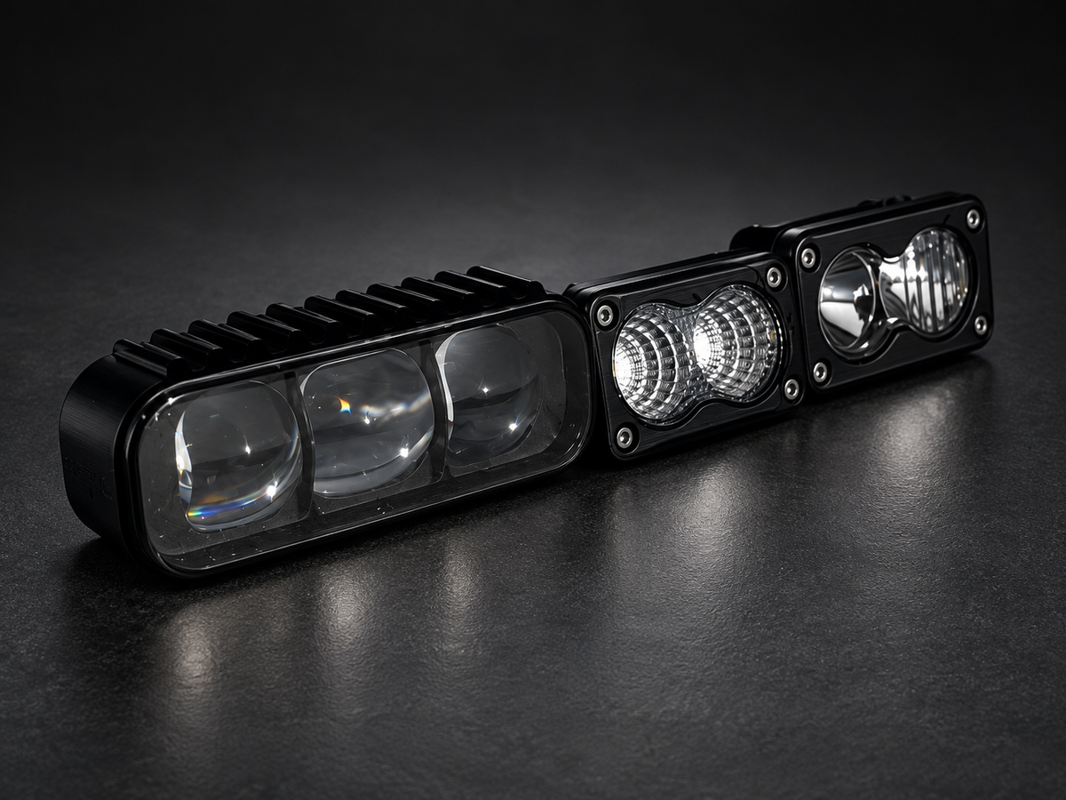 Auxiliary LED light kit on a charcoal studio background